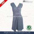 sleeveless long dress for office women